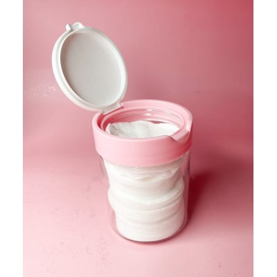 Органайзер для хранения ватных дисков/косметических принадлежностей. розовая