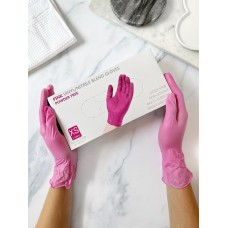 Перчатки винило-нитриловые розовые 100 штук