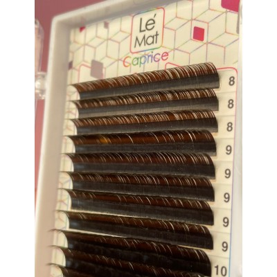 Ресницы Dark chocolate "BRONZE" (20 линий), Le Maitre MIX