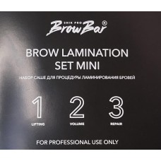 Набор составов в САШЕ для д/у бровей "Brow Lamination Set mini", 3 саше по 0.8гр, Shik
