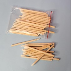 Аппликаторы НА деревяной палочки для ресниц, бровей и губ "велюровый" (1уп - 50шт)