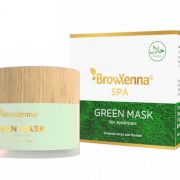 Маска зеленая для бровей натуральная для ухода за бровями 15 мл, SPA BrowXenna