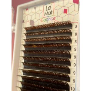 Ресницы Dark chocolate "BRONZE" (20 линий), Le Maitre MIX