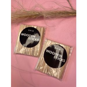 Шпатели мини деревянные "Wooden sticks" для нанесения воска, Shik