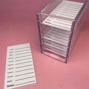 Лэшбокс мини прозрачный на 5 планшетов (на выбор два цвета)
