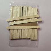 Шпатели деревянные косметические средние 50 шт, 140х10х2мм