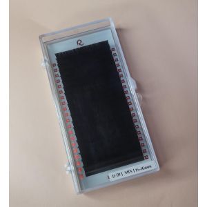 Ресницы чёрные РЕДКИЕ или  Экстремальные (короткие) Длинны, Толщины, RED MIX D 0.10 15-16