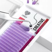 Ресницы цветные «Violet - Лиловые» Creative (16 линий) Lovely MIX