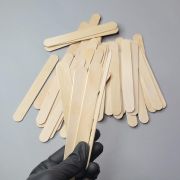 Шпатели деревянные косметические широкие 50 шт, 150х18х2мм